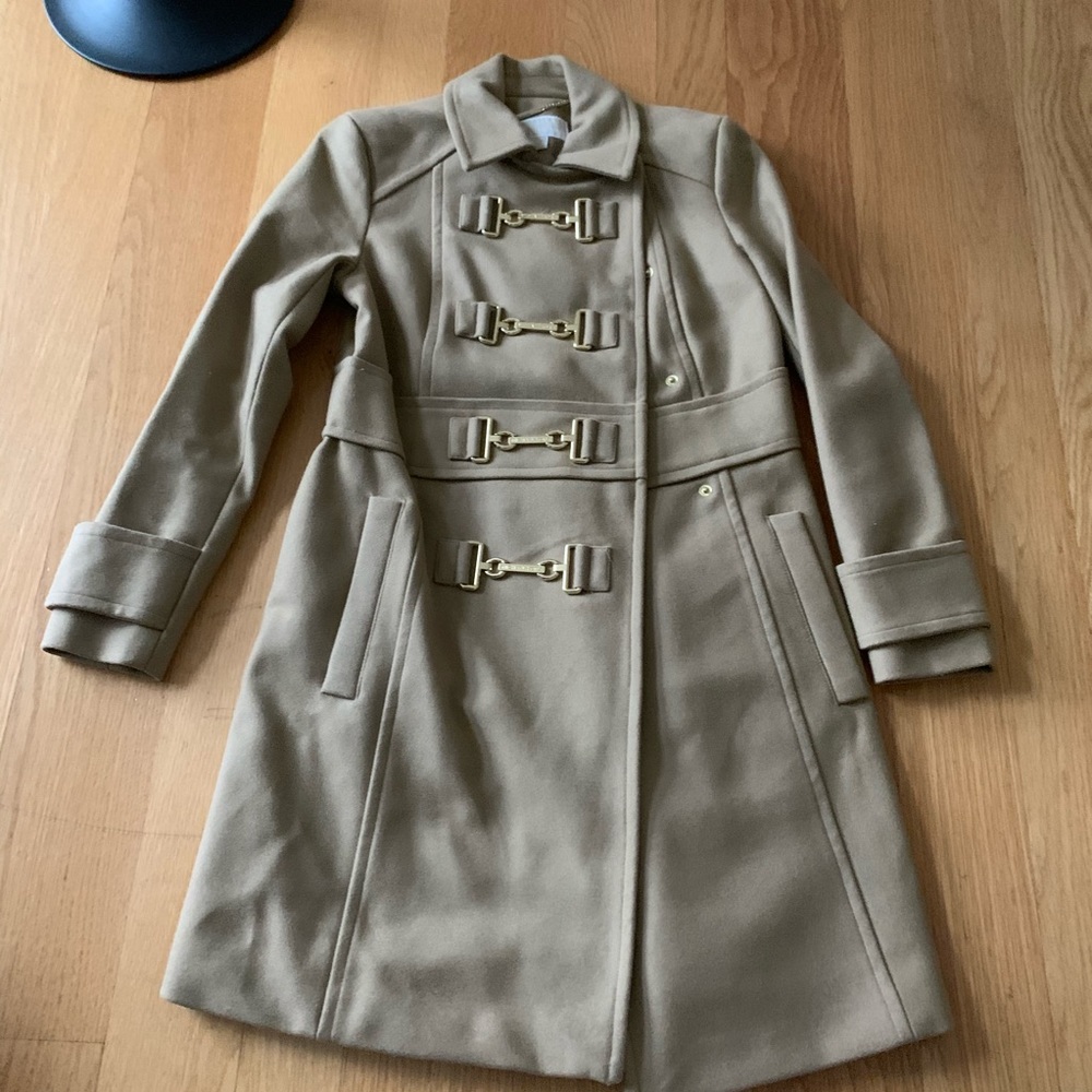 Gorgeous Michael Kors wool jacket gold toggle 4